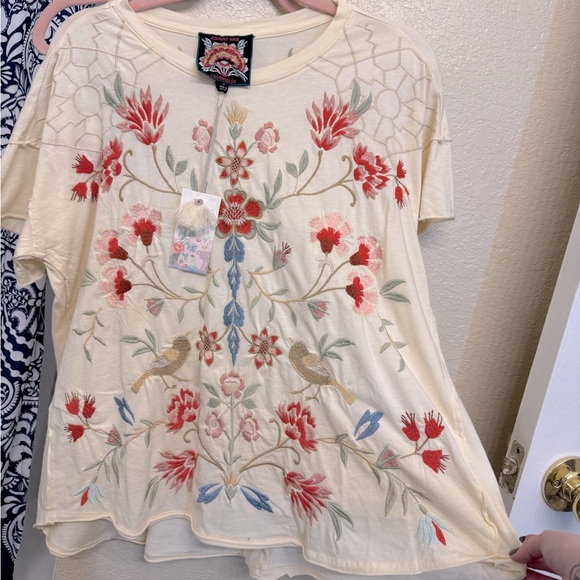 Johnny Was Tops - Johnny Was embroidered top